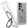 Coque arrière UAG Plasma XTE Kickstand avec MagSafe pour Samsung Galaxy S25 Ultra - Transparent/Titane 0