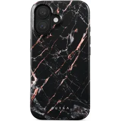 Coque arrière Burga Tough pour Apple iPhone 16 - Rose Gold Marble
