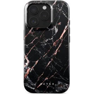 Coque arrière Burga Tough pour Apple iPhone 16 Pro - Rose Gold Marble