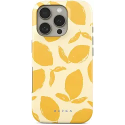 Coque arrière Burga Tough avec MagSafe pour Apple iPhone 16 Pro - Lemon Tart