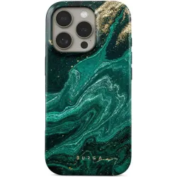 Coque arrière Burga Tough avec MagSafe pour Apple iPhone 16 Pro - Emerald Pool