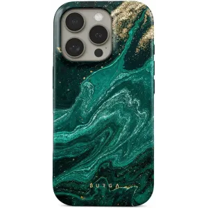 Coque arrière Burga Tough avec MagSafe pour Apple iPhone 16 Pro - Emerald Pool