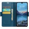 Coque portefeuille CASEME Litchi Texture pour Xiaomi Redmi 14C / Xiaomi Poco C75 - Bleu 6
