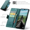 Coque portefeuille CASEME Litchi Texture pour Xiaomi Redmi 14C / Xiaomi Poco C75 - Vert 9