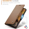 Coque portefeuille CASEME Litchi Texture pour Google Pixel 9a - Marron 2