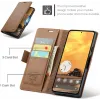 Coque portefeuille CASEME Litchi Texture pour Google Pixel 9a - Marron 9