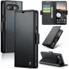 Coque portefeuille CASEME Litchi Texture pour Google Pixel 9a - Noir