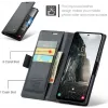 Coque portefeuille CASEME Litchi Texture pour Samsung Galaxy A36 - Noir 5