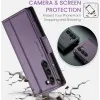 Coque portefeuille CASEME Litchi Texture pour Samsung Galaxy S25 - Violet 11