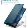 Coque portefeuille CASEME Litchi Texture pour Samsung Galaxy S25 Plus - Bleu 8