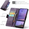 Coque portefeuille CASEME Litchi Texture pour Samsung Galaxy S25 Plus - Violet 7
