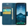 Coque portefeuille CASEME Litchi Texture pour Samsung Galaxy S25 Ultra - Bleu 6