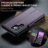 Coque portefeuille CASEME Litchi Texture pour Samsung Galaxy S25 Ultra - Violet 8