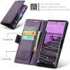 Coque portefeuille CASEME Litchi Texture pour Samsung Galaxy S25 Ultra - Violet 9