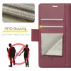 Coque portefeuille CASEME Litchi Texture pour Oppo Reno13 - Rouge 5