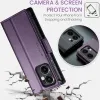 Coque portefeuille CASEME Litchi Texture pour Oppo Reno13 F 4G/5G / Reno13 FS 5G - Violet 4