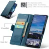 Coque portefeuille CASEME Litchi Texture pour Oppo Reno13 Pro - Bleu 2