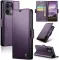 Coque portefeuille CASEME Litchi Texture pour Oppo Reno13 Pro - Violet