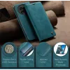 Coque portefeuille CASEME Retro Texture pour OnePlus 13 - Bleu 7
