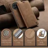 Coque portefeuille CASEME Retro Texture pour OnePlus 13 - Marron clair 7
