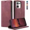Coque portefeuille CASEME Retro Texture pour Oppo Reno13 - Bordeaux