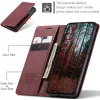 Coque portefeuille CASEME Retro Texture pour Oppo Reno13 Pro - Bordeaux 3
