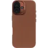 Coque arrière Decoded en cuir véritable pour Apple iPhone 16 - Tan