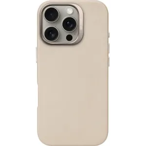 Coque arrière Decoded en cuir véritable pour Apple iPhone 16 Pro - Clay
