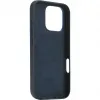 Coque arrière Decoded en cuir véritable pour Apple iPhone 16 Pro - Navy 4