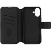 Coque portefeuille en cuir véritable Decoded en cuir véritable 2-en-1 pour Apple iPhone 16 - Noir 5