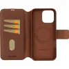 Coque portefeuille en cuir véritable Decoded en cuir véritable 2-en-1 pour Apple iPhone 16 Pro Max - Tan 6