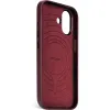 Coque arrière Decoded en cuir véritable pour Apple iPhone 17 - Dark Ruby 3