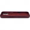 Coque arrière Decoded en cuir véritable pour Apple iPhone 17 - Dark Ruby 4