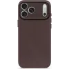 Coque arrière Decoded en cuir véritable pour Apple iPhone 17 Pro - Chocolate Brown
