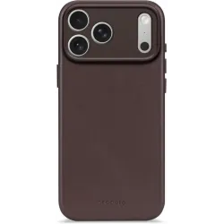 Coque arrière Decoded en cuir véritable pour Apple iPhone 17 Pro - Chocolate Brown