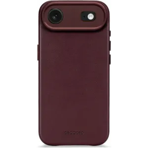Coque arrière Decoded en cuir véritable pour Apple iPhone Air - Dark Ruby