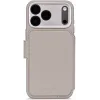 Coque portefeuille en cuir véritable Decoded en cuir véritable 2-en-1 pour Apple iPhone 17 Pro Max - Solid Clay