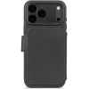Coque portefeuille en cuir véritable Decoded en cuir véritable 2-en-1 pour Apple iPhone 17 Pro Max - Noir