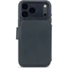 Coque portefeuille en cuir véritable Decoded en cuir véritable 2-en-1 pour Apple iPhone 17 Pro - Navy Shadow