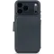 Coque portefeuille en cuir véritable Decoded en cuir véritable 2-en-1 pour Apple iPhone 17 Pro - Navy Shadow