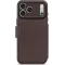 Coque portefeuille en cuir véritable Decoded en cuir véritable 2-en-1 pour Apple iPhone 17 Pro - Chocolate Brown