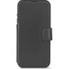 Coque portefeuille en cuir véritable Decoded en cuir véritable 2-en-1 pour Apple iPhone 17 Pro - Noir 3