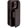 Coque portefeuille en cuir véritable Decoded en cuir véritable 2-en-1 pour Apple iPhone 17 - Chocolate Brown