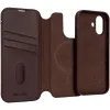 Coque portefeuille en cuir véritable Decoded en cuir véritable 2-en-1 pour Apple iPhone 17 - Chocolate Brown 7