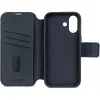 Coque portefeuille détachable Decoded en cuir véritable 2-en-1 pour Apple iPhone 17 - Navy Shadow 4