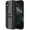 Coque arrière rigide Guess 4G Printed Stripes avec MagSafe pour Apple iPhone 17 - Noir