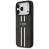 Coque arrière rigide Guess 4G Printed Stripes avec MagSafe pour Apple iPhone 17 Pro - Noir 3