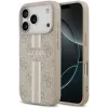 Coque arrière rigide Guess 4G Printed Stripes avec MagSafe pour Apple iPhone 17 Pro - Rose 0