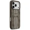 Coque arrière rigide Guess 4G Printed Stripes avec MagSafe pour Apple iPhone 17 Pro - Marron 1