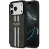 Coque arrière rigide Guess 4G Printed Stripes avec MagSafe pour Apple iPhone 17 Pro Max - Noir 0